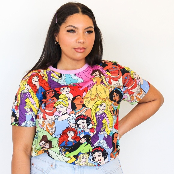 cakeworthy Tops - NWT Cakeworthy Disney Princess AOP All Over Print T-Shirt
